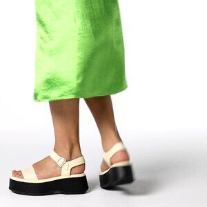 NEW Sorel Dayspring Ankle Strap Platform Sandals - Leather For Women 252
